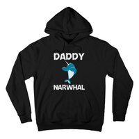 Funny Narwhal Dad Narwhale Sea Unicorn Fish Whale Hoodie