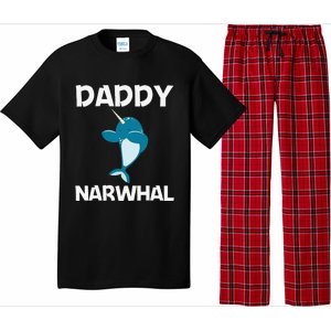 Funny Narwhal Dad Narwhale Sea Unicorn Fish Whale Pajama Set