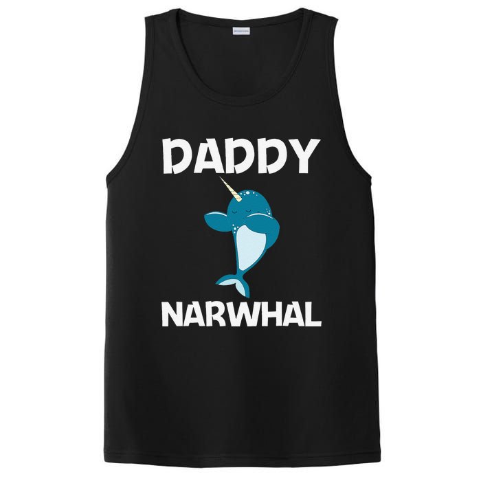 Funny Narwhal Dad Narwhale Sea Unicorn Fish Whale PosiCharge Competitor Tank