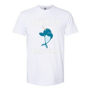 Funny Narwhal Dad Narwhale Sea Unicorn Fish Whale Softstyle CVC T-Shirt