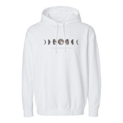 Funny Neil DeGrasse Gift Tyson Moon Phases Gift Garment-Dyed Fleece Hoodie