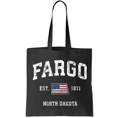 Fargo North Dakota Nd Vintage American Flag Sports Design Bag