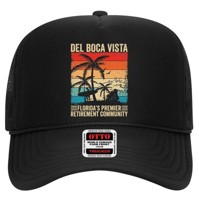 Funny Novelty Design Del Boca Vista Retirement Trucker Hat