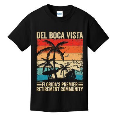 Funny Novelty Design Del Boca Vista Retirement Kids T-Shirt