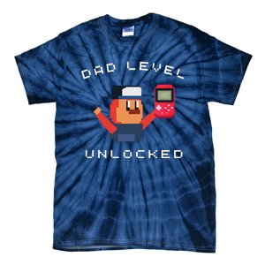 Funny New Dad Level Unlocked Day Tees Gaming Tie-Dye T-Shirt