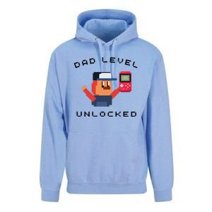 Funny New Dad Level Unlocked Day Tees Gaming Unisex Surf Hoodie