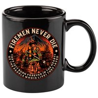 FIREMAN NEVER DIE QUOTES ILLUSTRATION 11oz C Handle Ceramic Mug
