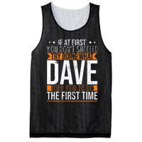 Funny Name Dave Mesh Reversible Basketball Jersey Tank