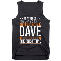 Funny Name Dave Tank Top