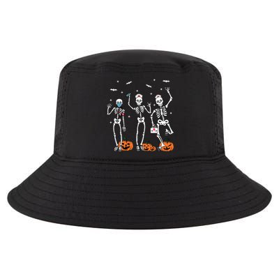 Funny Nurse Dancing Skeleton Halloween Healthcare Nursing Cool Gift Cool Comfort Performance Bucket Hat