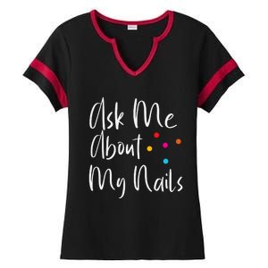 For Nail Designers Ladies Halftime Notch Neck Tee