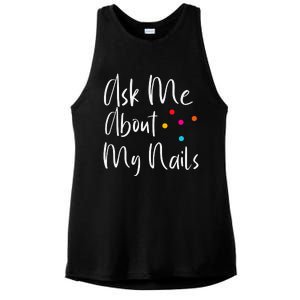 For Nail Designers Ladies PosiCharge Tri-Blend Wicking Tank