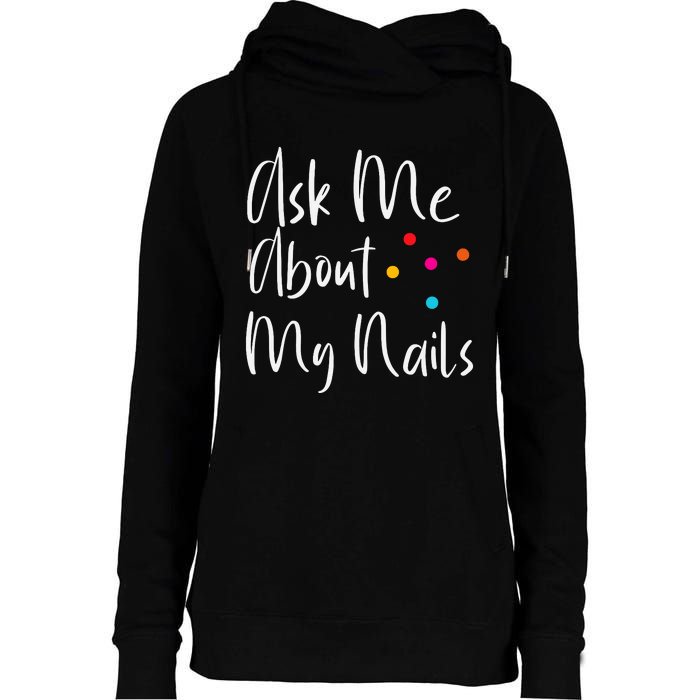 For Nail Designers Womens Funnel Neck Pullover Hood