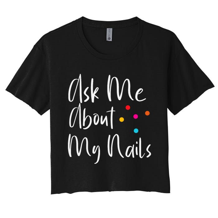 For Nail Designers Women's Crop Top Tee