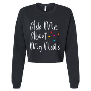 For Nail Designers Cropped Pullover Crew