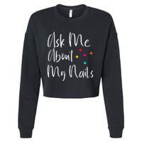 For Nail Designers Cropped Pullover Crew