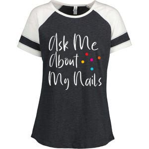 For Nail Designers Enza Ladies Jersey Colorblock Tee