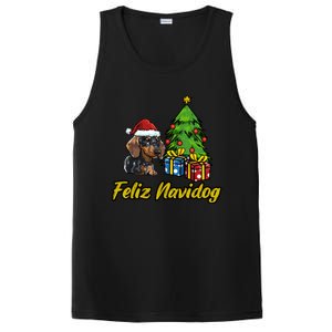 Feliz Navidog Dachshund Santa Hat Christmas Great Gift PosiCharge Competitor Tank