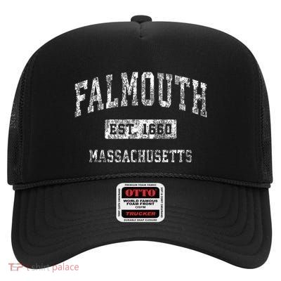 Fargo North Dakota Est. 1871 Distressed High Crown Mesh Back Trucker Hat