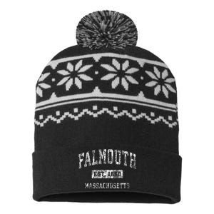 Fargo North Dakota Est. 1871 Distressed USA-Made Snowflake Beanie