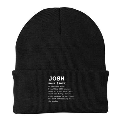 Funny Name Definition Josh For Men Joshua Knit Cap Winter Beanie