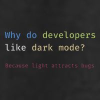 Funny Nerdy Developer Joke Dark Mode Bugs Coding Pun Adult Drive Performance Visor