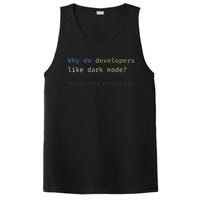 Funny Nerdy Developer Joke Dark Mode Bugs Coding Pun PosiCharge Competitor Tank