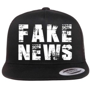 Fake News Election Keep America Great Flat Bill Trucker Hat