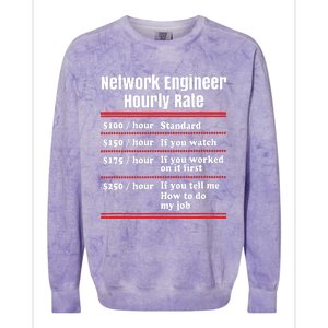 Funny Network Engineer Graphic Information Technology Gift Colorblast Crewneck Sweatshirt