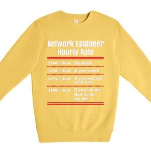 Funny Network Engineer Graphic Information Technology Gift Premium Crewneck Sweatshirt