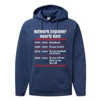 Funny Network Engineer Graphic Information Technology Gift Performance Fleece Hoodie