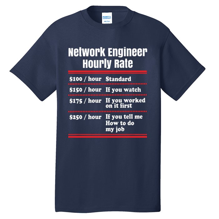 Funny Network Engineer Graphic Information Technology Gift Tall T-Shirt