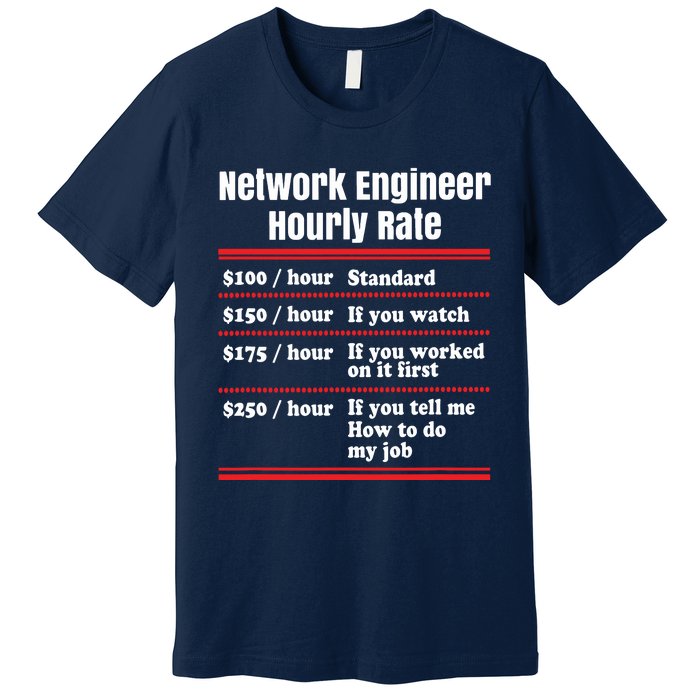 Funny Network Engineer Graphic Information Technology Gift Premium T-Shirt