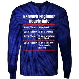 Funny Network Engineer Graphic Information Technology Gift Tie-Dye Long Sleeve Shirt