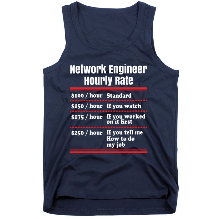 Funny Network Engineer Graphic Information Technology Gift Tank Top