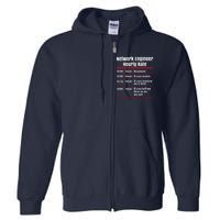 Funny Network Engineer Graphic Information Technology Gift Full Zip Hoodie