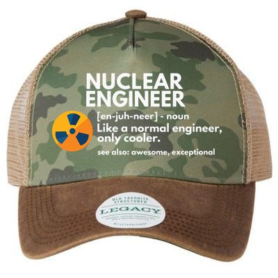 Funny Nuclear Engineer Definition Engineering Gift Legacy Tie Dye Trucker Hat