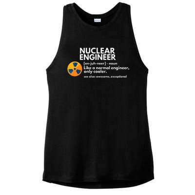 Funny Nuclear Engineer Definition Engineering Gift Ladies PosiCharge Tri-Blend Wicking Tank