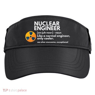 Funny Nuclear Engineer Definition Engineering Gift Adult Drive Performance Visor