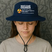 Funny Nuclear Engineer Definition Engineering Gift Bucket Hat