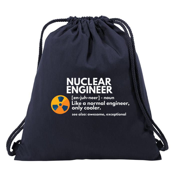 Funny Nuclear Engineer Definition Engineering Gift Drawstring Bag