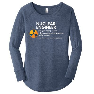 Funny Nuclear Engineer Definition Engineering Gift Women's Perfect Tri Tunic Long Sleeve Shirt