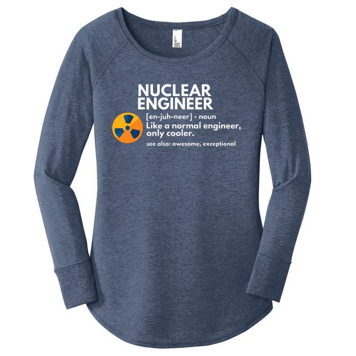 Funny Nuclear Engineer Definition Engineering Gift Women's Perfect Tri Tunic Long Sleeve Shirt