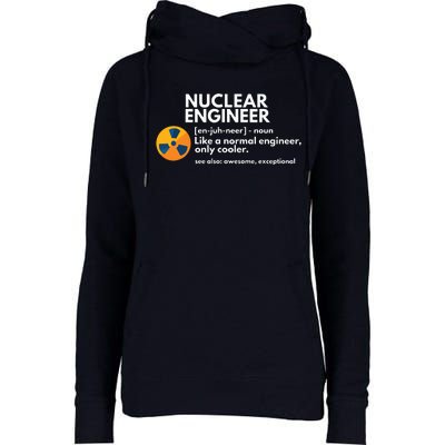 Funny Nuclear Engineer Definition Engineering Gift Womens Funnel Neck Pullover Hood