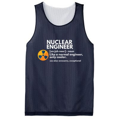 Funny Nuclear Engineer Definition Engineering Gift Mesh Reversible Basketball Jersey Tank