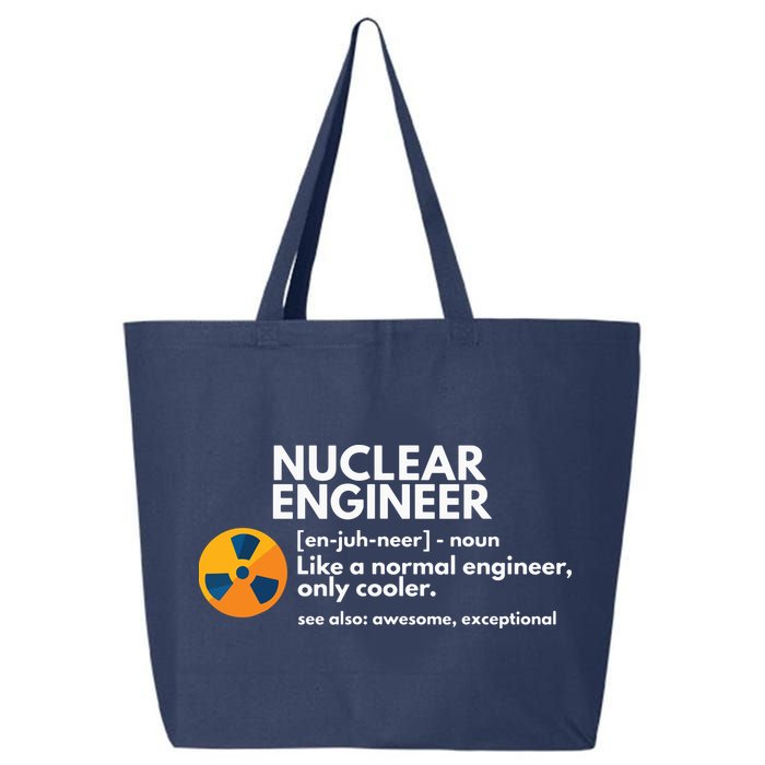 Funny Nuclear Engineer Definition Engineering Gift 25L Jumbo Tote
