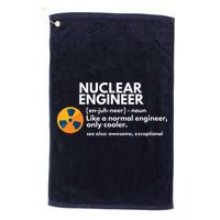 Funny Nuclear Engineer Definition Engineering Gift Golf Towel