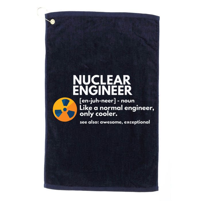Funny Nuclear Engineer Definition Engineering Gift Golf Towel