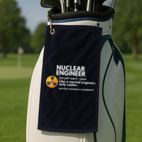Funny Nuclear Engineer Definition Engineering Gift Golf Towel