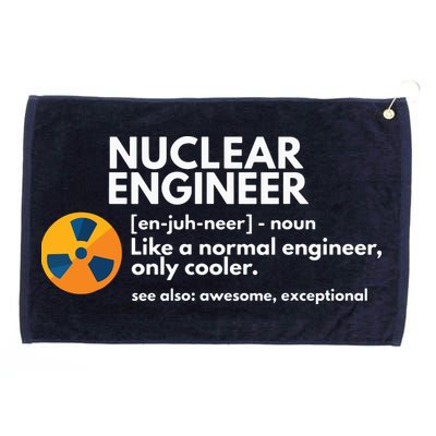 Funny Nuclear Engineer Definition Engineering Gift Grommeted Golf Towel